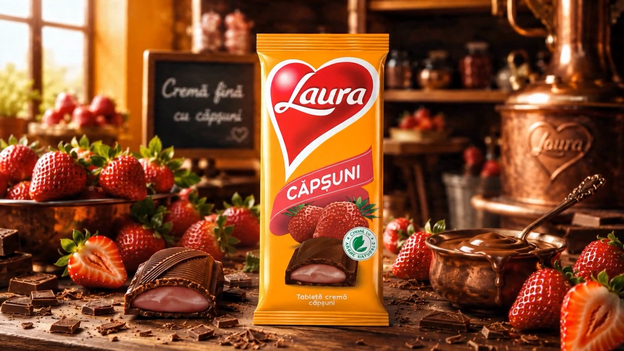 Reclamă ciocolată Laura creată cu AI