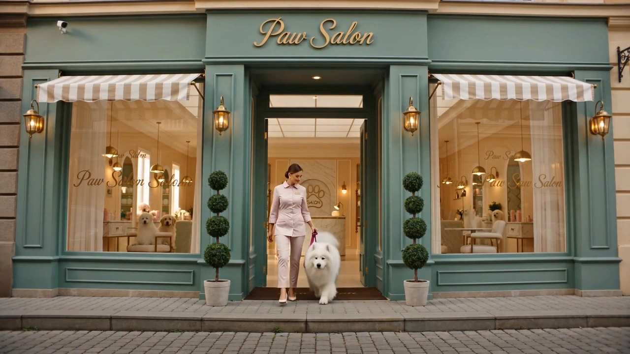 Reclamă salon canin creată cu AI